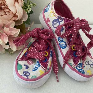 Disney Girls Sneakers‎ Mickey Minnie Mouse Print